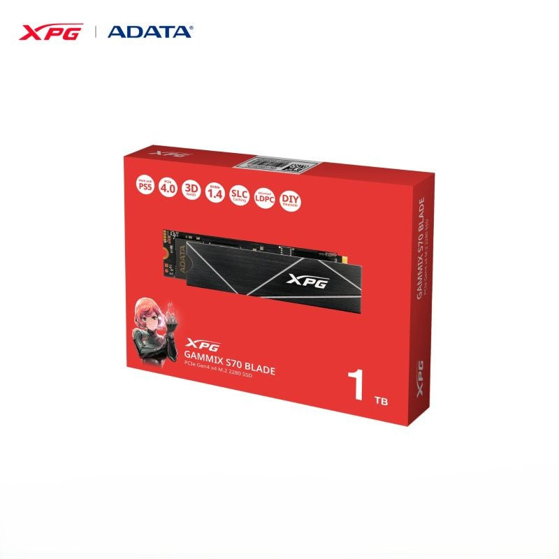 SSD ADATA XPG GAMMIX S70 BLADE 1TB M.2 NVMe PCIe 4.0 7400MB/s