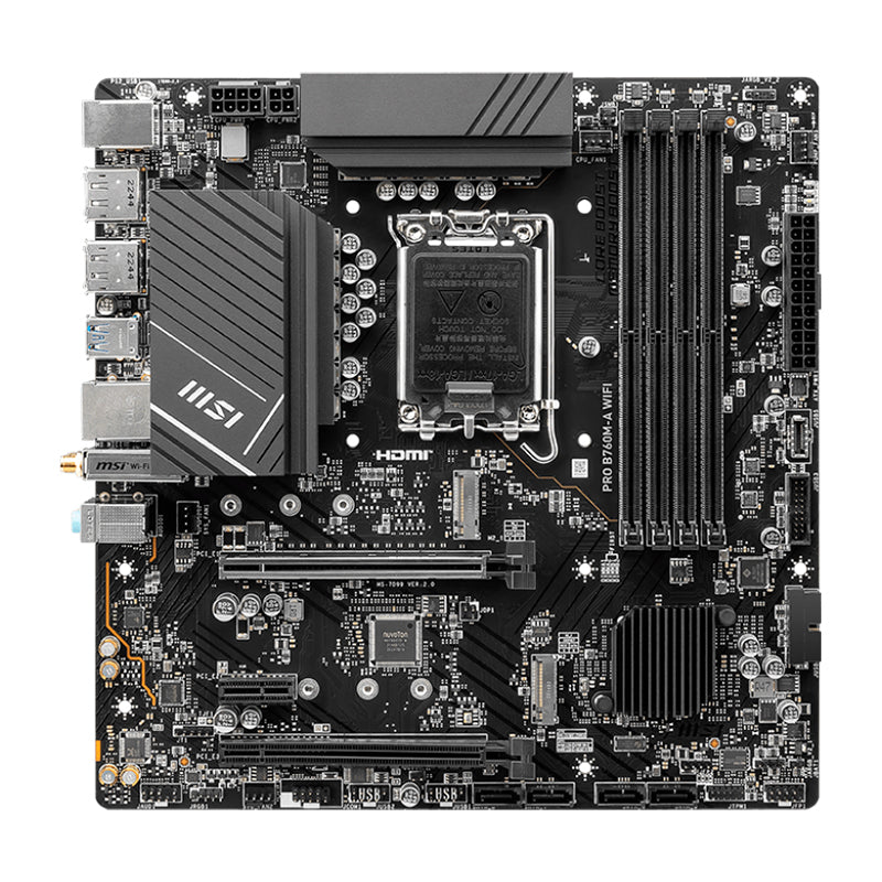 Motherboard MSI PRO B760M-A WIFI LGA1700 mATX DDR5 Intel B760 HDMI DP