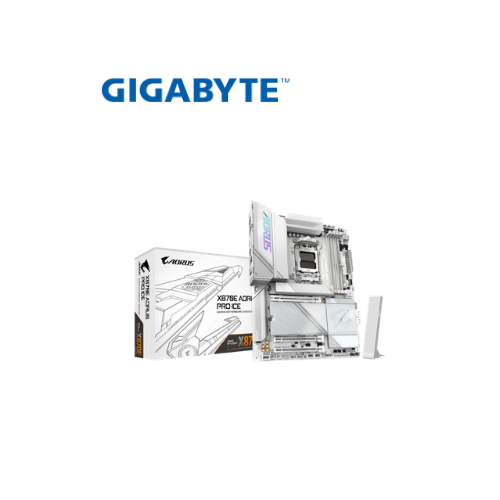 Motherboard Gigabyte X870E AORUS PRO ICE AM5 DDR5 WiFi 7 PCIe 5.0 ATX para AMD Ryzen
