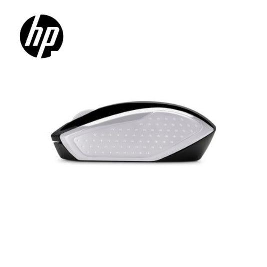 Mouse HP 200 inalámbrico, óptico, 1000 DPI, 3 botones, diseño ambidiestro, plateado
