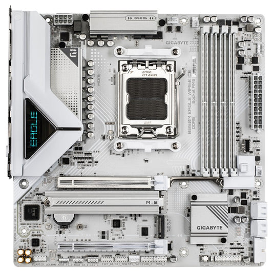 MOTHERBOARD GIGABYTE B850M EAGLE WF6E ICE AMD AM5 MICRO ATX