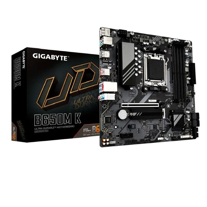 Motherboard Gigabyte B650M K AM5 DDR5 Micro-ATX HDMI DP Ryzen 7000