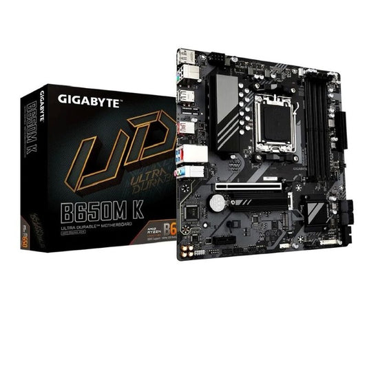 Motherboard Gigabyte B650M K AM5 DDR5 Micro-ATX HDMI DP Ryzen 7000