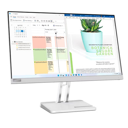 MONITOR LENOVO L24E-40, 23.8" VA/FHD/WLED/16:9/100HZ/ANTI-GLARE/HDMIX1/VGAX1/COLOR GRIS