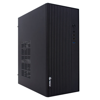 CASE TEROS TE-1035S, MINI TOWER ATX, 250 W, USB 3.0 / 2.0, AUDIO HD, NEGRO