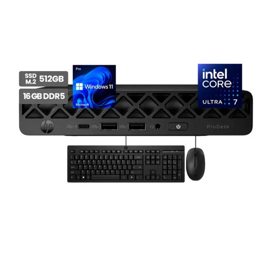 Mini PC HP ProDesk 4 Mini G1i Intel Core Ultra 7 265T 16GB RAM 512GB SSD Windows 11 Pro