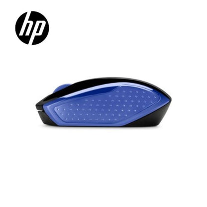 Mouse HP 200 inalámbrico, óptico, 1000 DPI, diseño ambidiestro, color azul.