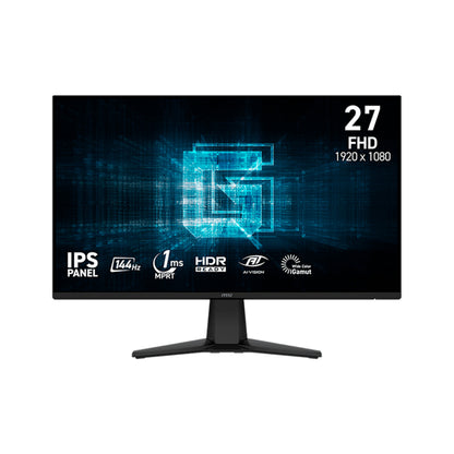 MONITOR PLANO GAMING MSI G275L E14, 27" FHD IPS, 144 HZ, 1 MS, HDMI, DP, COLOR NEGRO
