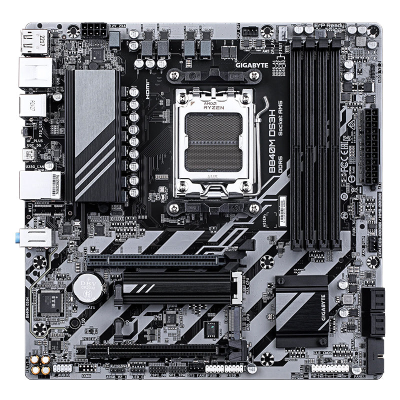 Motherboard Gigabyte B840M DS3H AM5 mATX DDR5 AMD B840