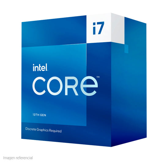 PROCESADOR INTEL CORE I7-13700F 2.10/5.20GHZ 30MB SMARTCACHÉ LGA1700, 65W, INTEL 7(10NM)