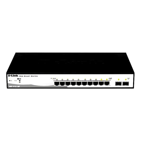 SWITCH D LINK DGS 1210 10P CAPA 2 10 PUERTOS GIGABIT 2 PUERTOS SFP COMBO