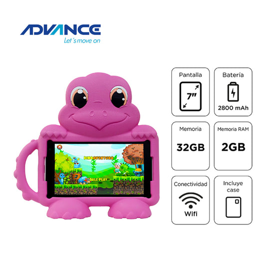 TABLET ADVANCE INTRO TR6959, 7" IPS 1024X600, ANDROID 12 GO ,32GB, 2GB RAM, WI-FI, PIN