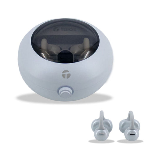 Audífonos Teros TE-80712W Bluetooth TWS Inalámbricos Blanco Titanium | USB-C