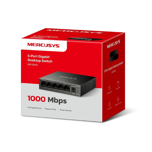 Switch Mercusys MS105G 5 Puertos Gigabit 10/100/1000 No Gestionado