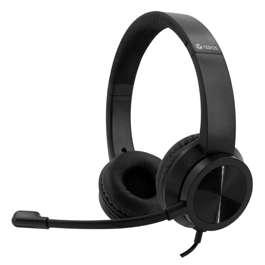 AUDÍFONO TEROS TE-8037N HEADSET ESTÉREO NEGRO