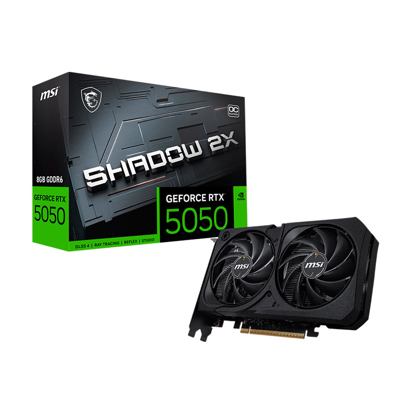 TARJETA DE VIDEO MSI RTX 5050 8GB SHADOW 2X OC GDDR6 PCIE