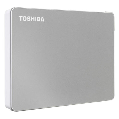 DISCO DURO EXTERNO TOSHIBA PORTÁTIL CANVIO FLEX, 2 TB, USB 3.0 / 2.0, COLOR: PLATA