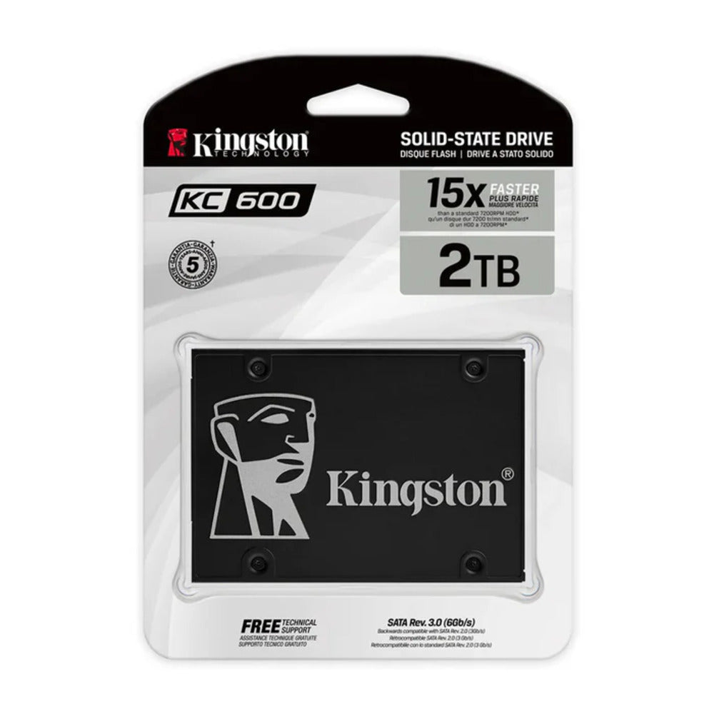 UNIDAD EN ESTADO SOLIDO KINGSTON KC600, 2048GB, SATA III (6GB/SEG)