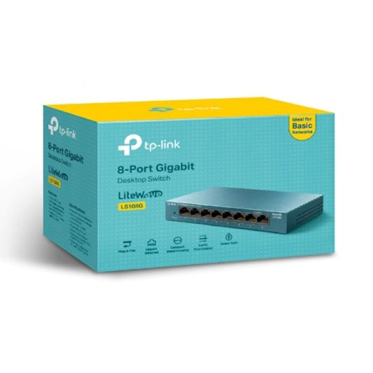 Switch TP-Link LiteWave LS108G 8 Puertos Gigabit 10/100/1000 No Gestionado