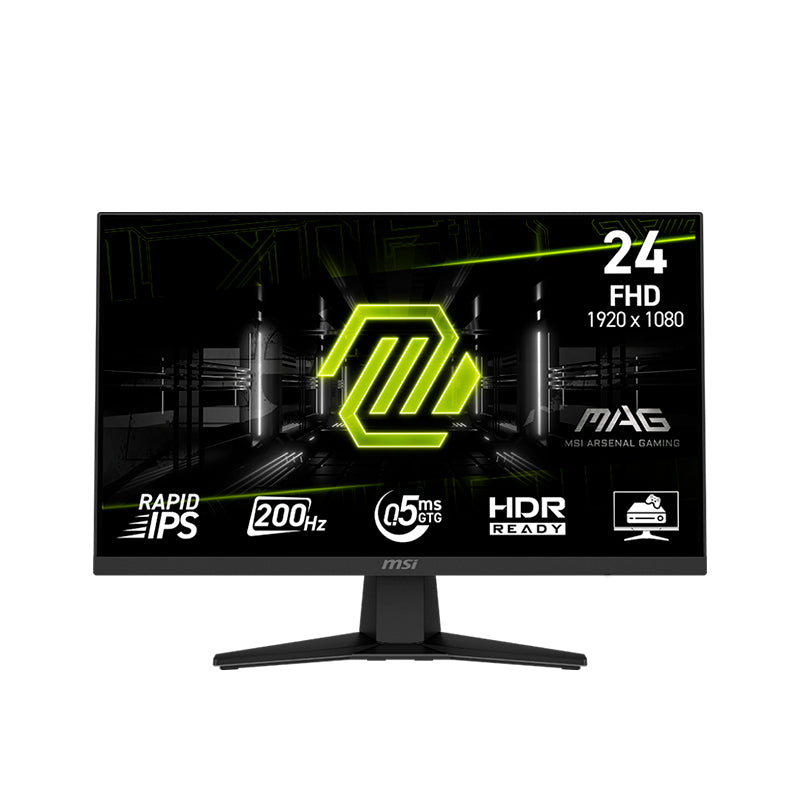 MONITOR MSI MAG 244F PLANO 23.8" FHD RAPID IPS 144HZ HDMI DP HEADPHONE OUT