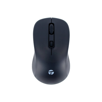 MOUSE INALÁMBRICO TEROS TE-1231S, 2.4GHZ, BT 5.0, 4 BOTONES, USB, NEGRO