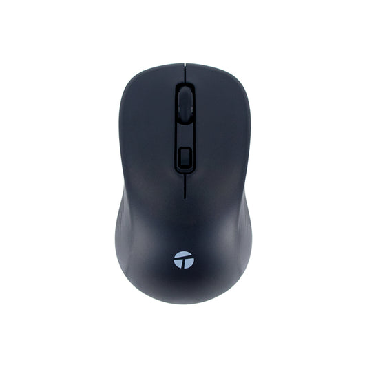 MOUSE INALÁMBRICO TEROS TE-1231S, 2.4GHZ, BT 5.0, 4 BOTONES, USB, NEGRO