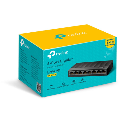 Switch TP-Link LiteWave LS1008G 8 Puertos Gigabit 10/100/1000 No Gestionado