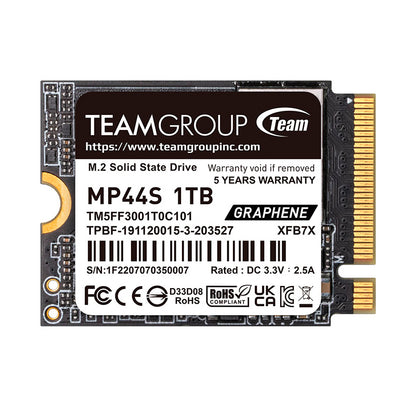 UNIDAD EN ESTADO SOLIDO TEAMGROUP MP44S SSD M.2 1TB PCIE GEN 4.0 X4 CON NVME