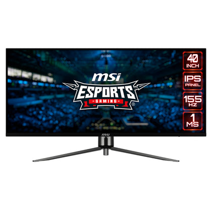 MONITOR MSI MAG 401QR GAMING PLANO 40" UWQHD IPS 155HZ HDMI DP HEADPHONE OUT USB