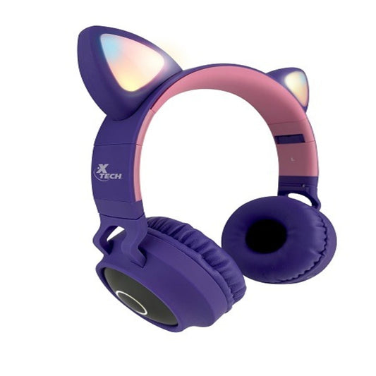 Audífonos Bluetooth Xtech XTH-650 con Micrófono y Luces LED Hera