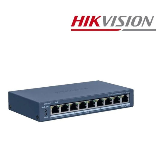 Switch Hikvision DS-3E0108D-E 8 Puertos Fast Ethernet 10/100 Compacto