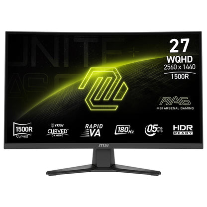 MONITOR MSI MAG 275CQF E18 27" QHD CURVO 180HZ 0.5MS HDMI