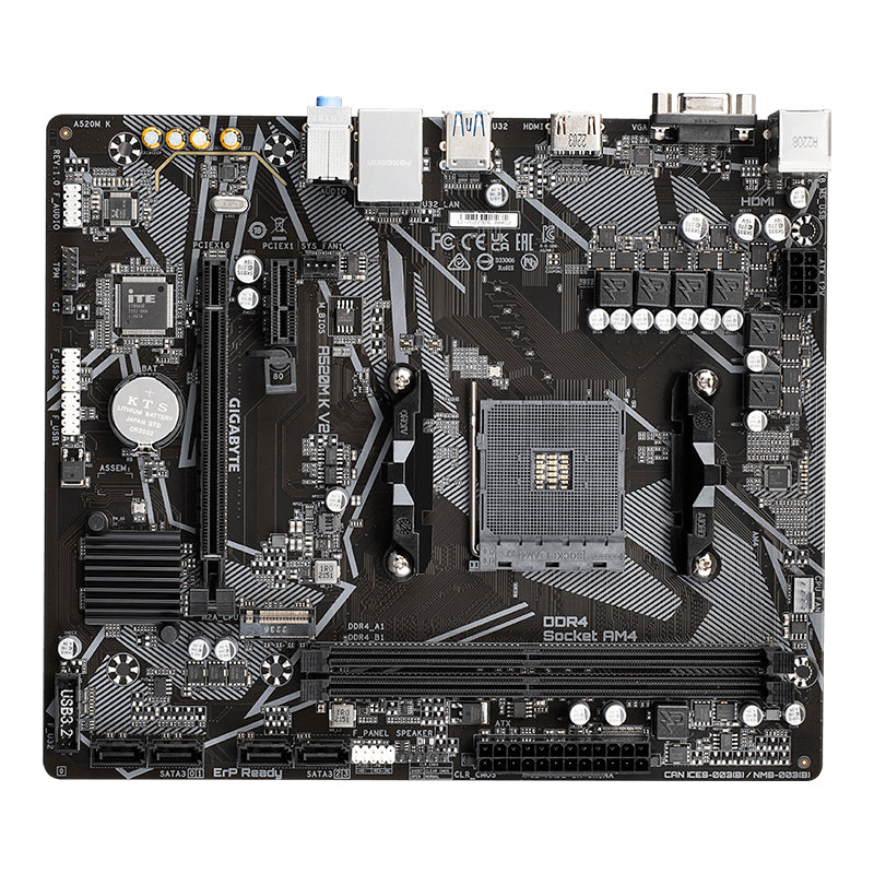 MOTHERBOARD GIGABYTE A520M K V2 G10 DDR4 3200 MHZ PCI EXPRESS HDMI MATX