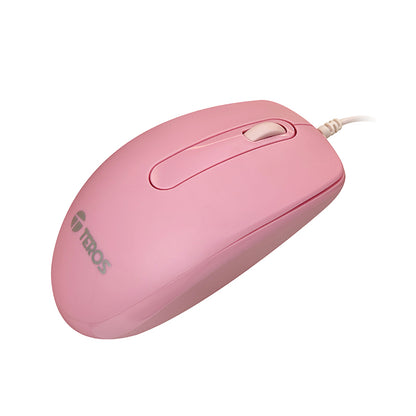 MOUSE ÓPTICO TEROS TE-1221S 1000DPI USB COMPACTO