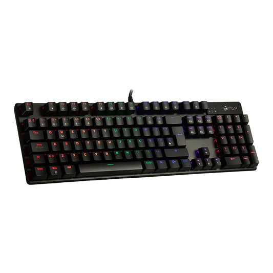 TECLADO MECÁNICO TEROS TE-4068G RETROILUMINADO RAINBOW USB ESPAÑOL NEGRO