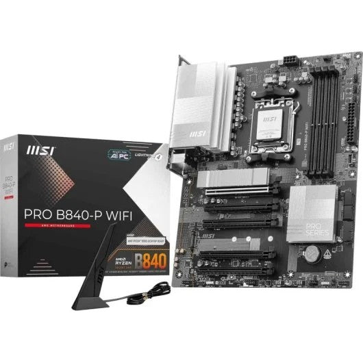 MOTHERBOARD AM5 MSI-AMD PRO-B840-P-WIFI DDR5 256GB 8000MHZ PCI5 M.2 HDMI