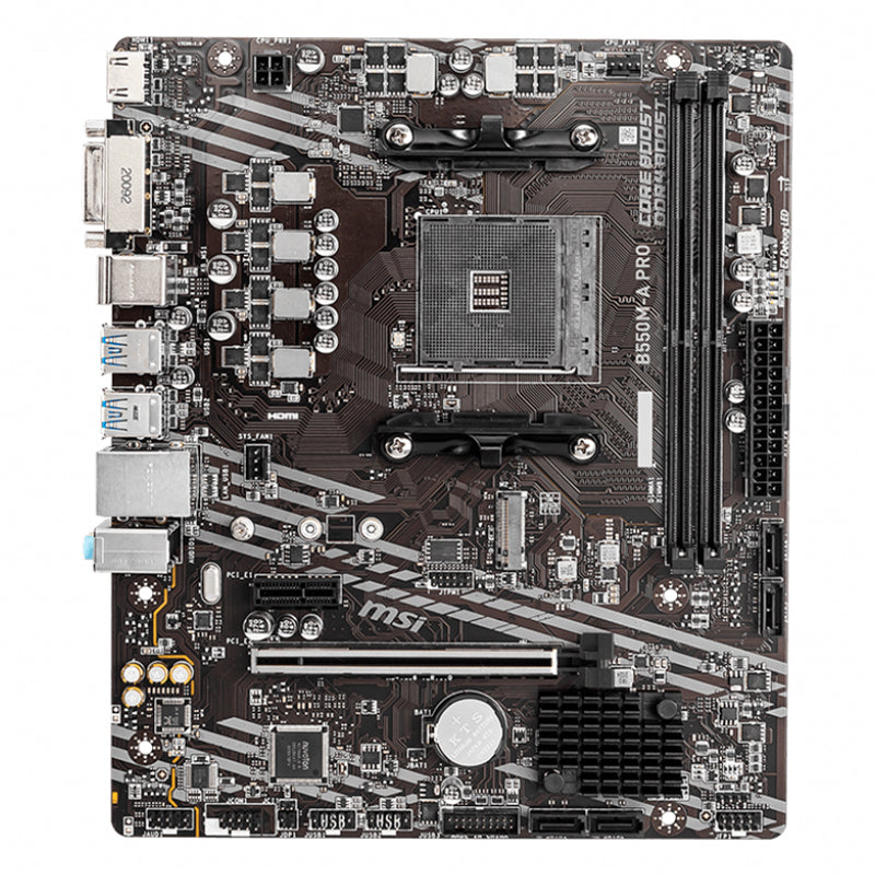 MOTHERBOARD MSI-AMD B550M-A PRO DDR4 3200 PCIE HDMI DVI M.2