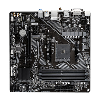 MOTHERBOARD GIGABYTE A520M-DS3H-AC AM4 DDR4 4400MHZ 128GB DVI HDMI