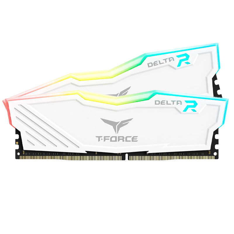 MEMORIA RAM TEAMGROUP T-FORCE DELTA RGB DDR4 16GB (2X8GB) 3600MHZ BLANCO