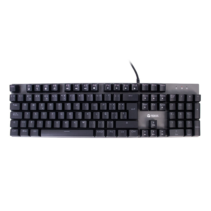 TECLADO GAMER TEROS TE-4074G RGB USB 2.0 COLOR NEGRO