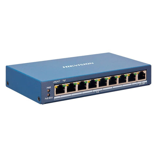 Switch Hikvision DS-3E1309P-EI/M 8 Puertos PoE Fast Ethernet Smart Vigilancia