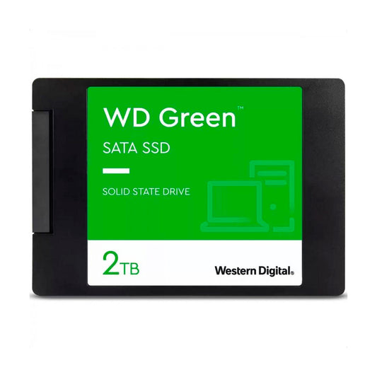 UNIDAD EN ESTADO SOLIDO WESTERN DIGITAL GREEN, WDS200T2G0A, 2TB, SATA 6GB/S, 2.5", 7MM.