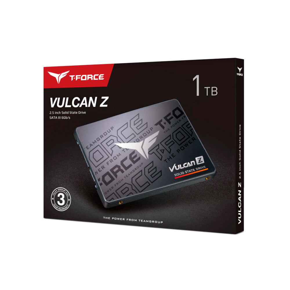 UNIDAD EN ESTADO SOLIDO T-FORCE VULCAN Z, 1TB, SATA 6GB/S, 2.5", NEGRO, DC +5V