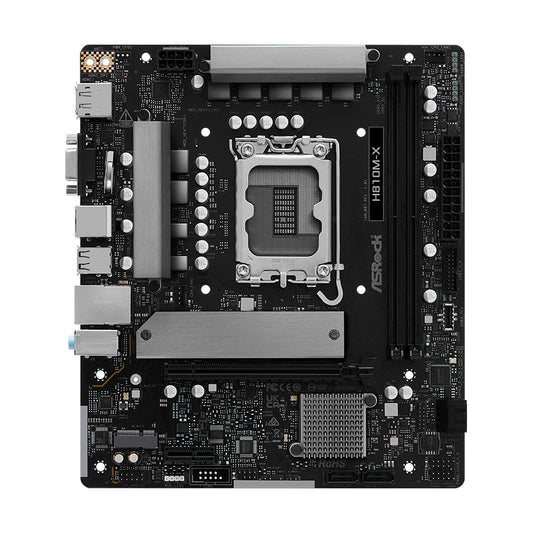 Motherboard ASRock H810M-X LGA1851 mATX DDR5 Intel H810 HDMI DP VGA 2x DIMM
