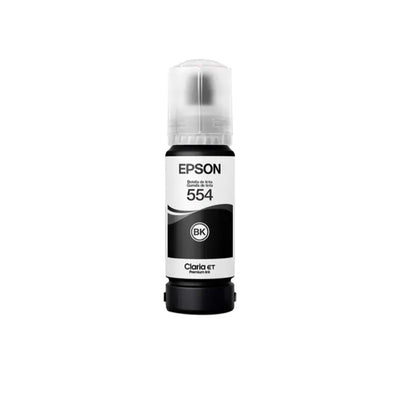 Botella de Tinta Epson T554120-AL Negra Pigmentada para EcoTank L8160 y L8180