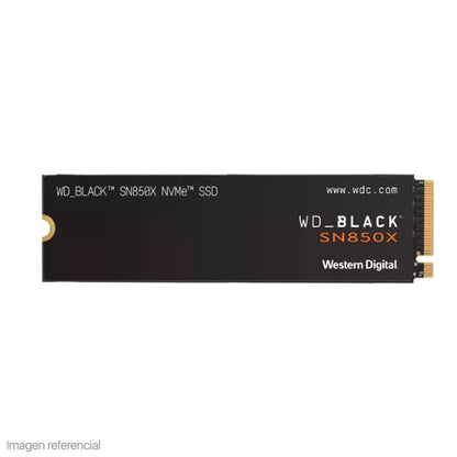 UNIDAD EN ESTADO SOLIDO WESTERN DIGITAL BLACK SN850X NVME 1TB, M.2 2280, PCIE GEN 4.0 X4.