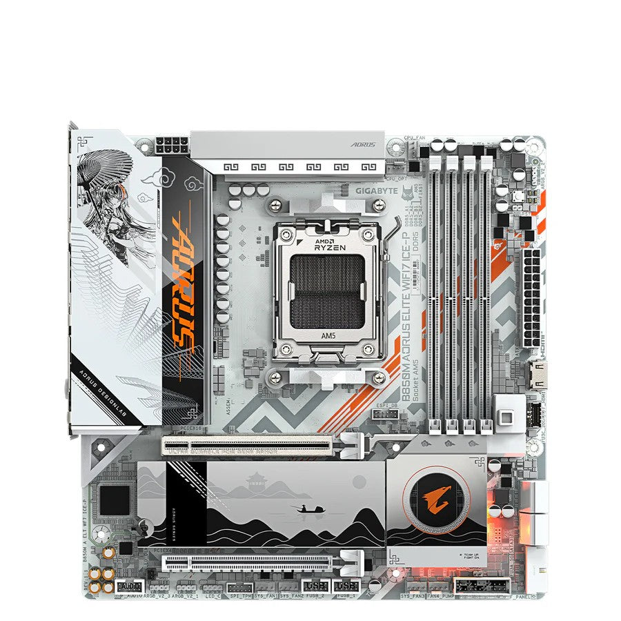 MOTHERBOARD GIGABYTE B850M A ELITE WIFI7 ICE AMD AM5 MICRO ATX