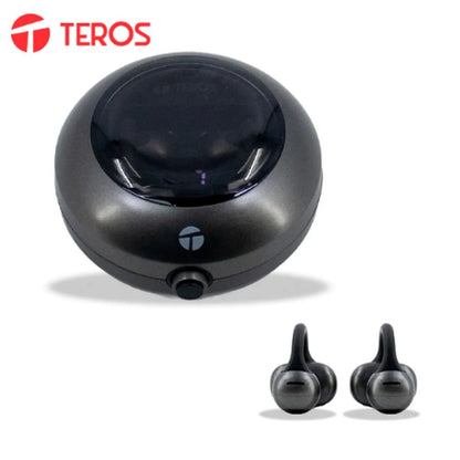 Audífonos Teros TE-80712N Bluetooth TWS Inalámbricos Negro Titanium | USB-C