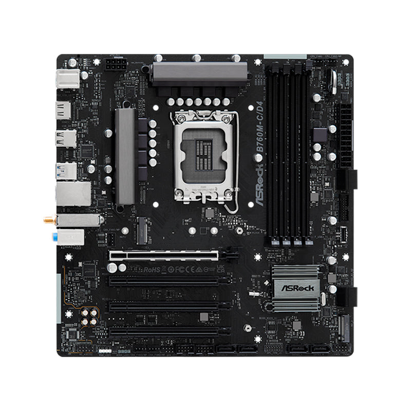 Motherboard ASRock B760M-C/D4 LGA1700 mATX DDR4 Intel B760 4x DIMM M.2 HDMI