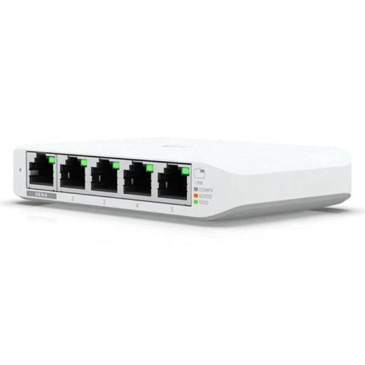 Switch Ubiquiti UniFi USW-Flex 5 Puertos Gigabit PoE Gestionado L2 Compacto